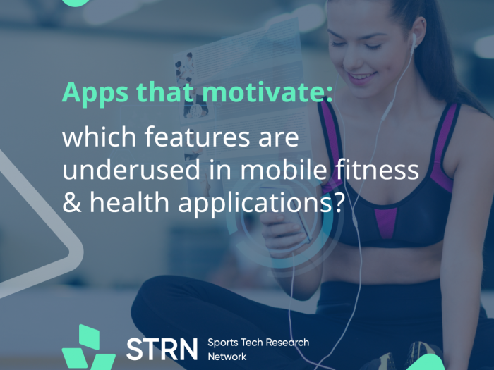 Which features are underused in mobile fitness & health applications